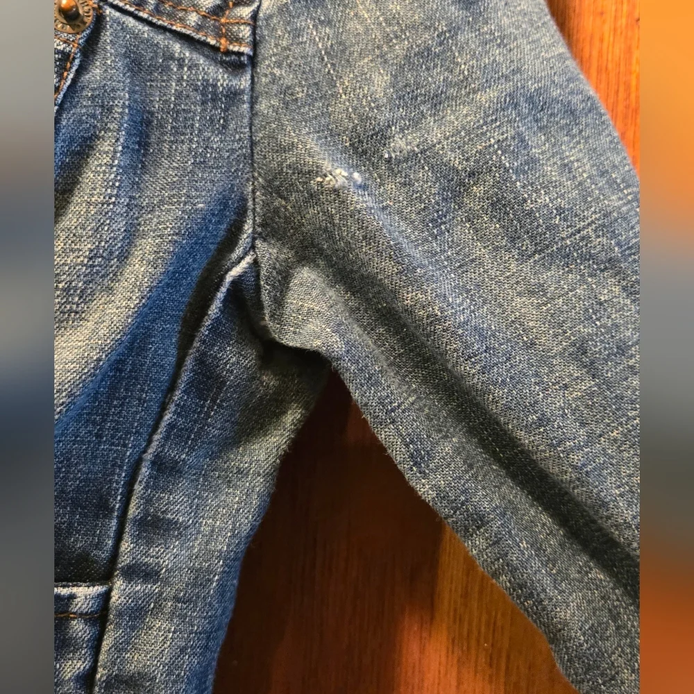 Armani Exchange distressed Denim Jacket szS - Picture 5 of 9